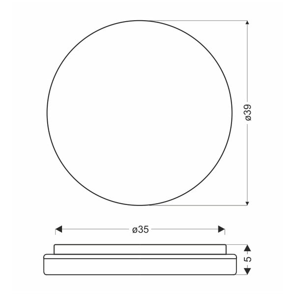 Dabīga toņa LED griestu lampa ø 39 cm Gandava – Candellux Lighting-image-2