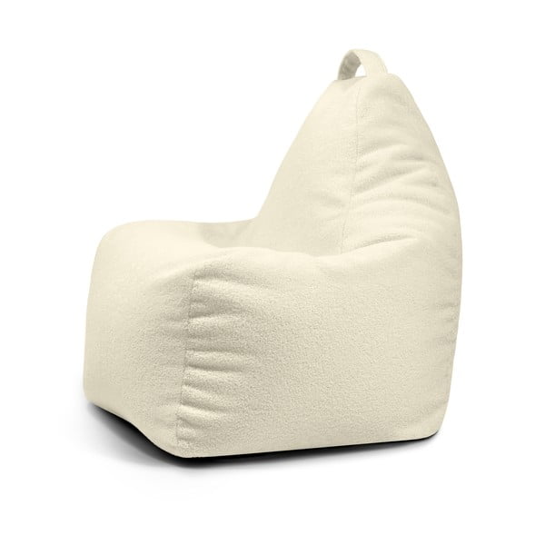 Krēmkrāsas sēžammaiss no buklē auduma Play Amuse – SLOWDOWN