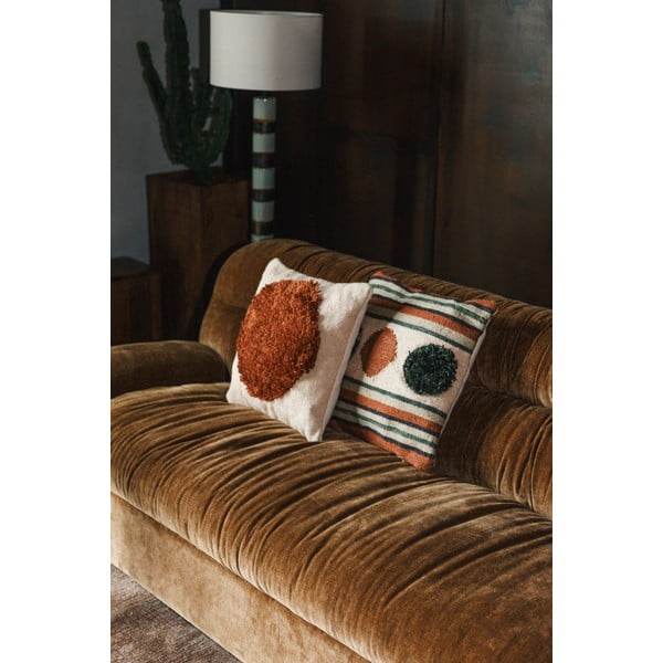 Brūns samta dīvāns 214 cm Douglas – Dutchbone-image-1