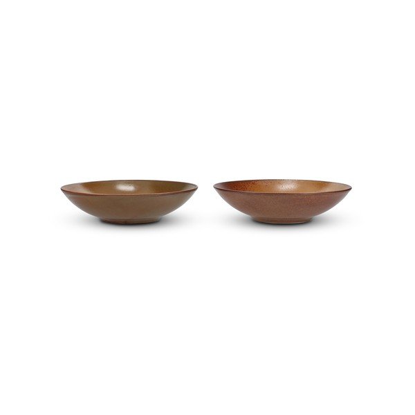 Brūna porcelāna bļoda ø 21 cm Ovio – BonBistro-image-2