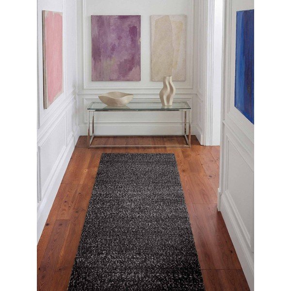 Tumši pelēks ar rokām darināts buklē celiņa paklājs 80x200 cm Notting Hill Portobello – Ted Baker-image-1