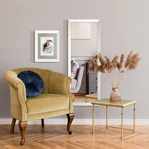 Sienas spogulis baltā rāmī Styler Parisienne, 42 x 137 cm-image-2