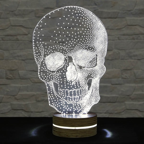 3D galda lampa Skull Classic