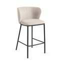 Bēšs bāra krēsls (sēdekļa augstums 65 cm) Ciselia – Kave Home