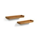 2 sienas plauktu komplekts no tīkkoka Kave Home Shamel