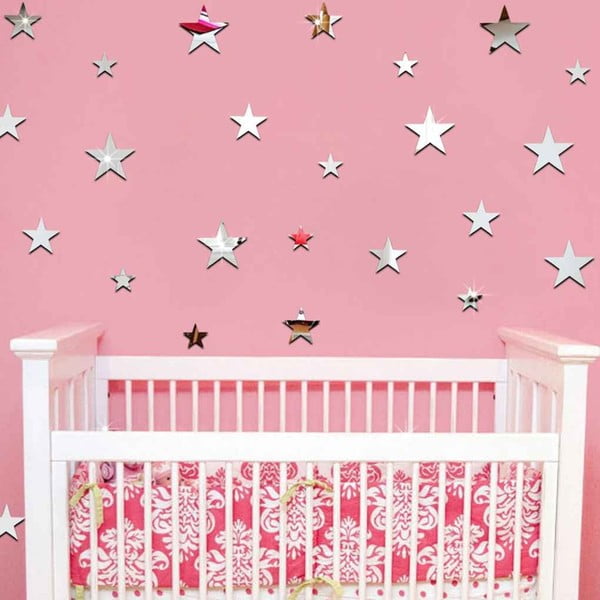 20 spoguļu uzlīmju komplekts Ambiance Stars-image-2