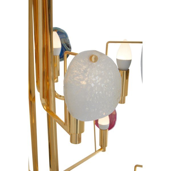 Zelta krāsas metāla piekaramā lampa Glamour – Premier Housewares-image-4