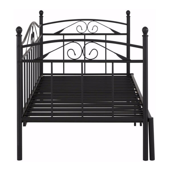 Melns dīvāns Støraa Bibi, 90 x 200 cm-image-2