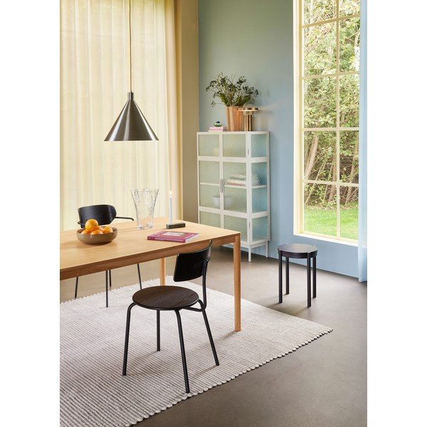 Balta metāla vitrīna 92x151 cm Plex – Hübsch-image-4