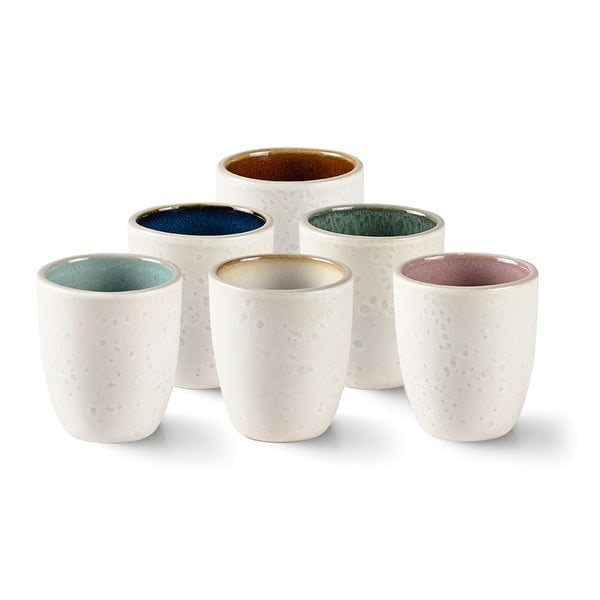 Baltas keramikas espreso tasītes (6 gab.) 100 ml Stentøj – Bitz
