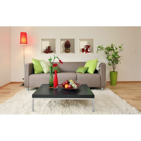 3 Ziemassvētku uzlīmju komplekts ar 3D efektu Ambiance Red Candles and Christmas Tree-image-3