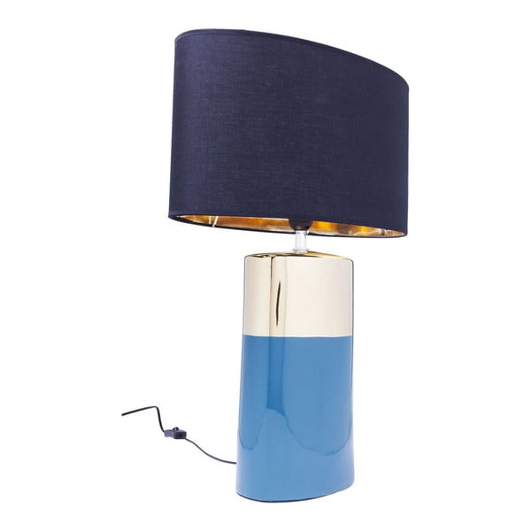 Zila galda lampa Kare Design Zelda, augstums 63,5 cm