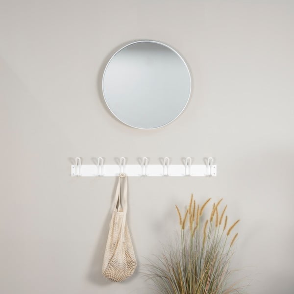 Balts metāla sienas pakaramais 100 cm Miles – Spinder Design-image-1