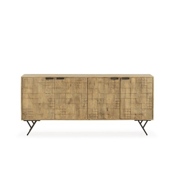 Dabīga toņa mango masīvkoka kumode 175x78x40 cm Priya – MOME-image-3