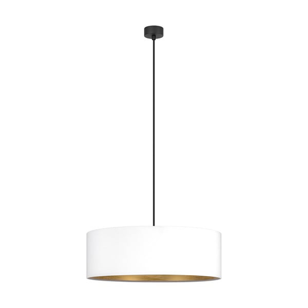 Balta griestu lampa ar zelta detaļām Sotto Luce Tres XL, ⌀ 45 cm