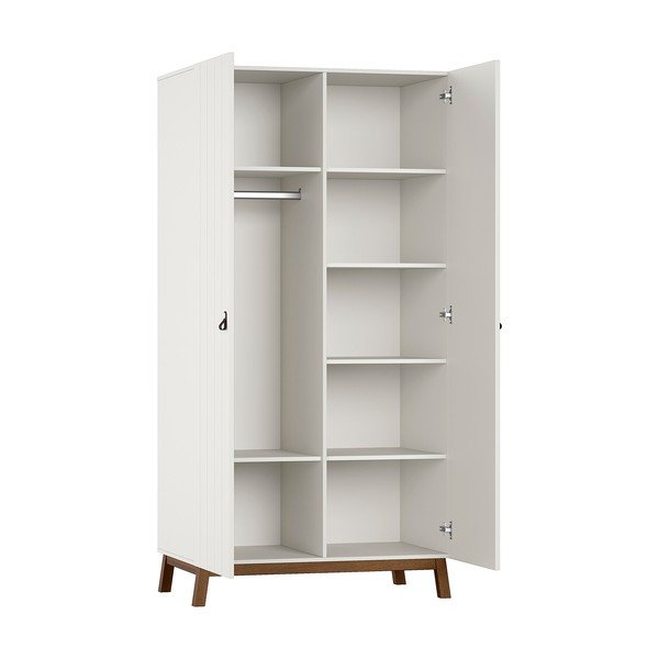 Bēšs bērnu drēbju skapis 99x196x58 cm Sezane – Vipack-image-2