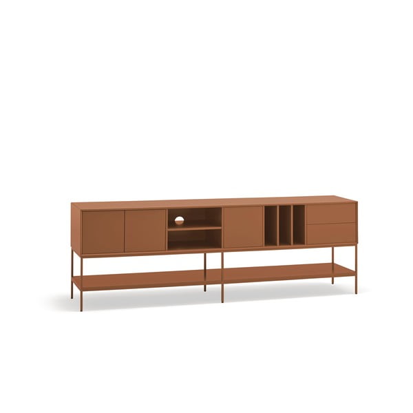 Ķieģeļu sarkans TV galdiņš 220x74x45 cm Platt – Teulat-image-3