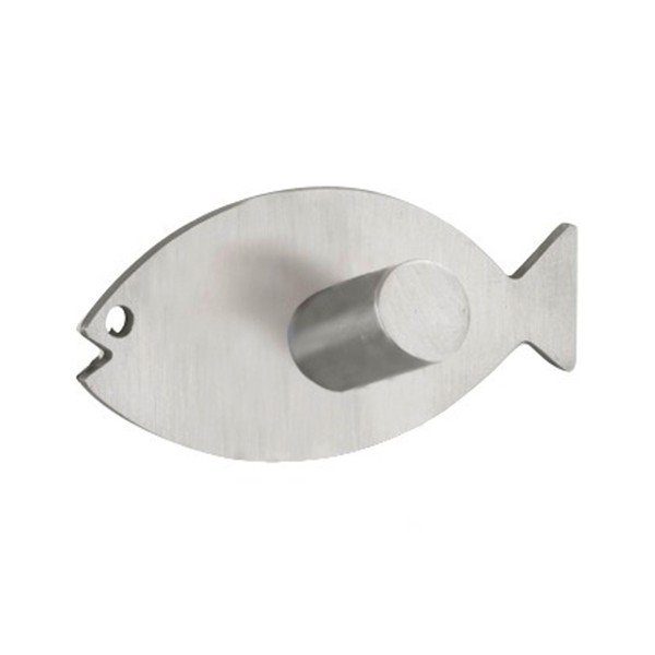 Sienas āķis sudraba krāsā Wenko Fish-image-1