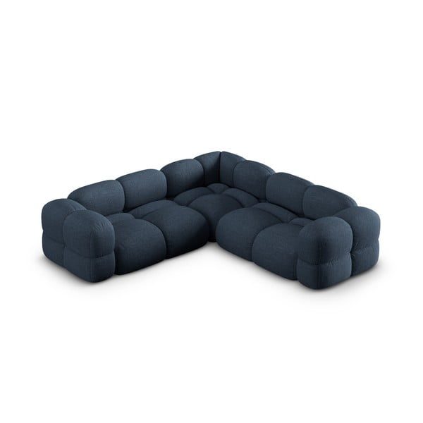 Tumši zils stūra dīvāns Loretto – Cosmopolitan Design-image-3