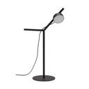 Melna metāla LED galda lampa ar regulējamu spilgtumu (augstums 61,5 cm) Orey – Kave Home