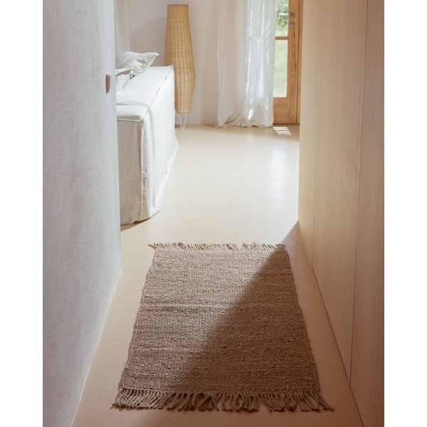 Džutas paklājs dabīgā tonī 70x140 cm Alfombra – Kave Home-image-4