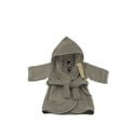 Pelēks kokvilnas bērnu halāts 1–2 gadiem – Tiseco Home Studio