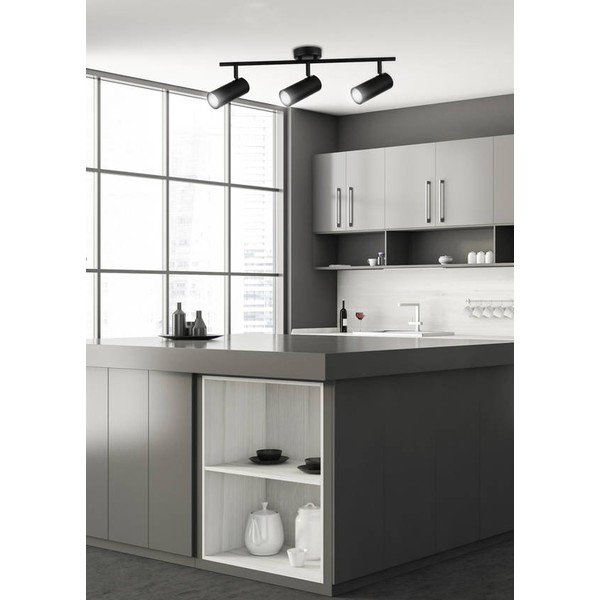 Melna metāla prožektora tipa lampa 9x56 cm Colly – Candellux Lighting-image-1