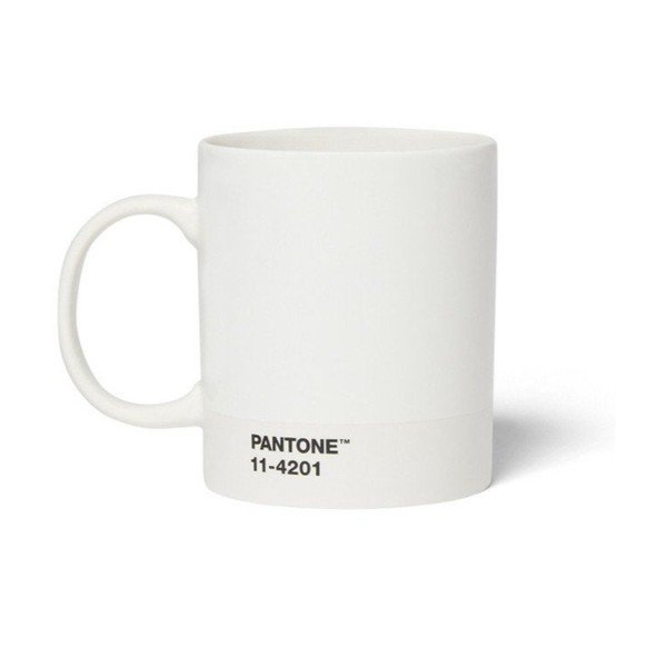 Balta porcelāna krūze 375 ml Cortado Cloud Dancer 11-4201  – Pantone