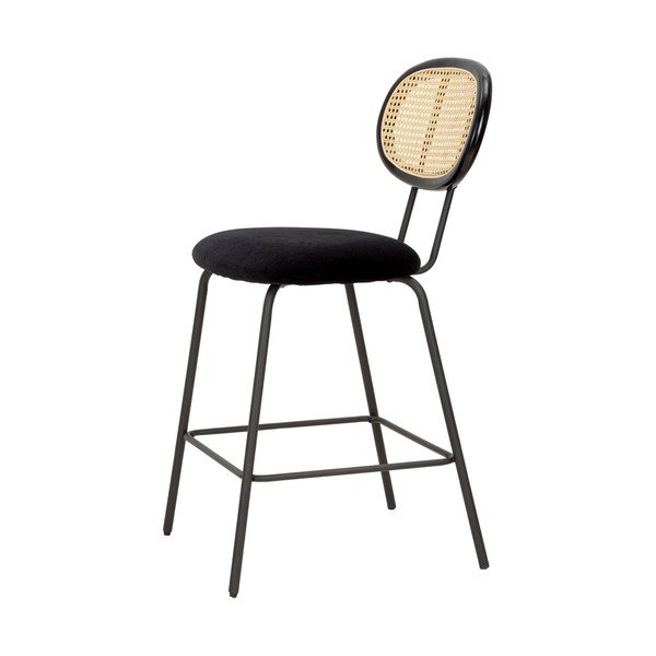 Melns bāra krēsls Mauro Ferretti Osaka-image-2