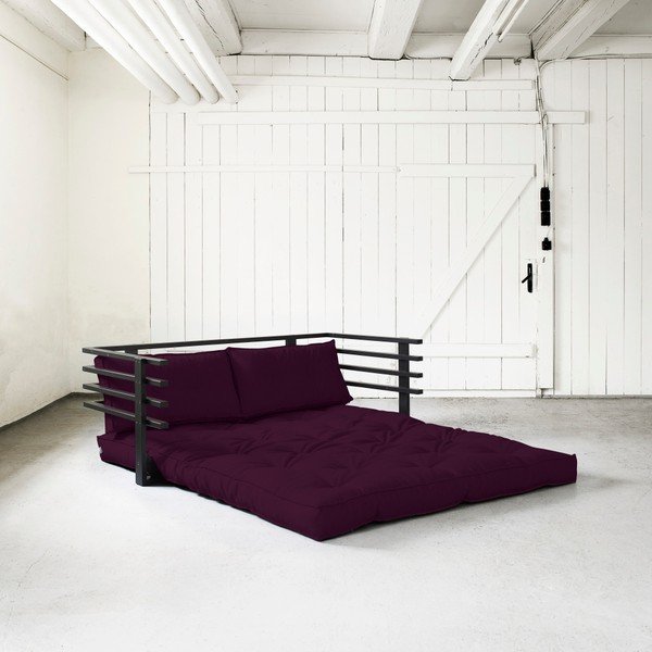 Mainīgs dīvāns Karup Funk Black/Purple Plum-image-3