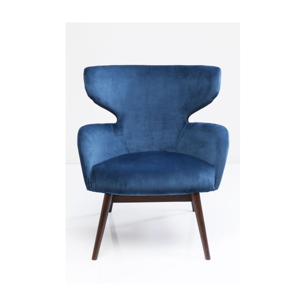 Zils krēsls Kare Design Aroha Velvet-image-1