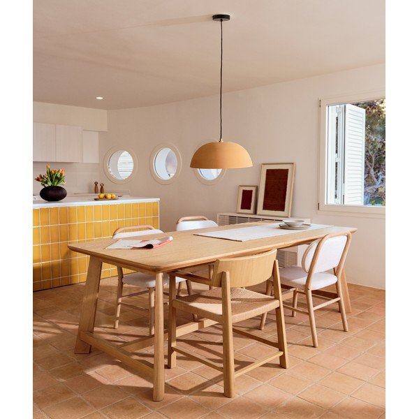Oranža metāla piekaramā lampa ø 46 cm Nibla – Kave Home-image-2