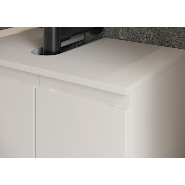 Krēmkrāsas zems skapītis zem izlietnes 60x56 cm Salinas – Germania-image-4