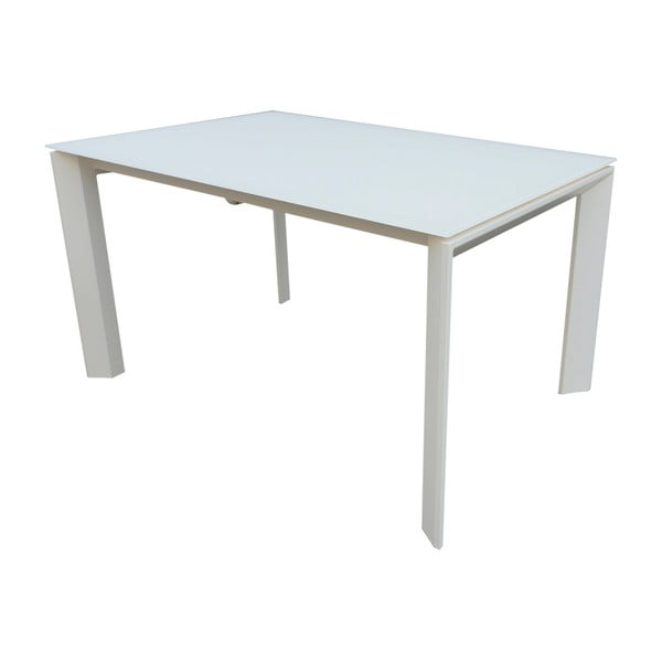 Balts izvelkamais pusdienu galds Nicola, 140 x 90 cm