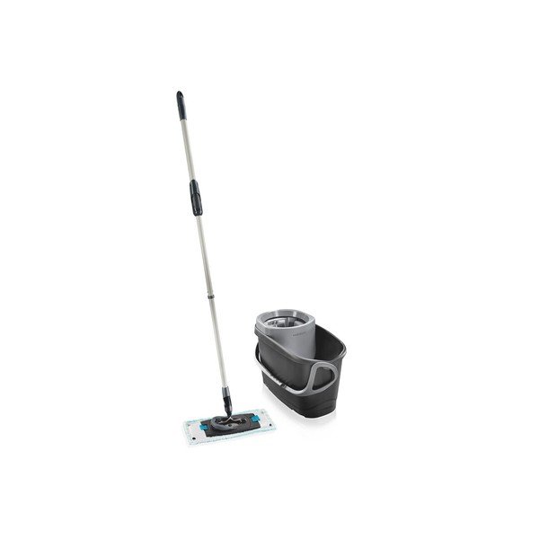 Rotējoša grīdas mazgāšanas slota ar spaini Clean Twist M Ergo Black – LEIFHEIT