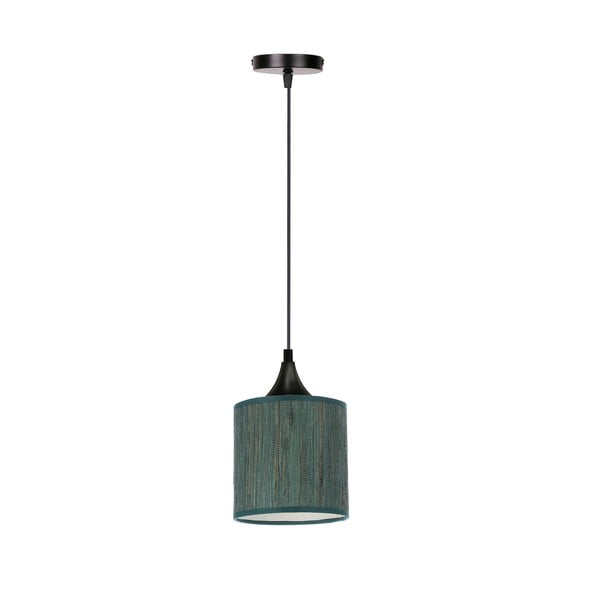 Tumši zaļa piekaramā lampa ar auduma abažūru ø 15 cm Patti – Candellux Lighting