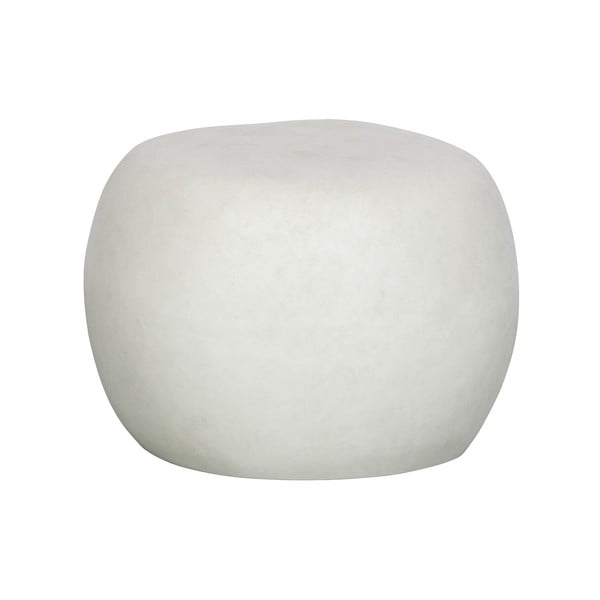 Balts dārza kafijas galdiņš no šķiedras māla vtwonen Pebble, ø 50 cm