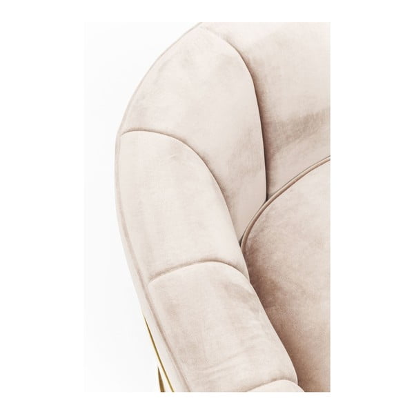 Bēšs krēsls ar zelta detaļām Kare Design Pure Elegance-image-1