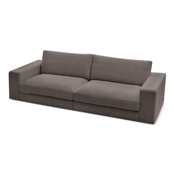 Pelēkbrūns velveta dīvāns 274 cm Leonard – Bobochic Paris-image-4