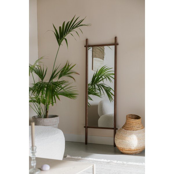 Grīdas spogulis ar masīvkoka rāmi 58x160 cm Solene – White Label-image-1