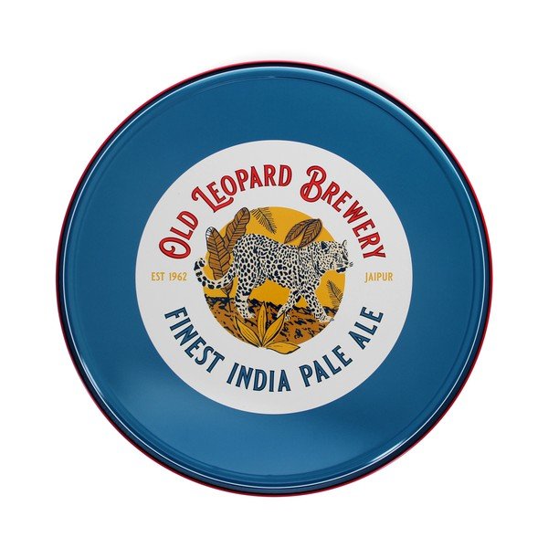 Metāla paplāte ø 33 cm Old Leopard Brewery – Rex London-image-2