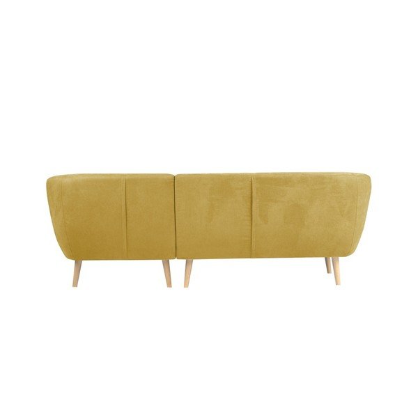Dzeltens trīsvietīgs dīvāns ar labo stūri Mazzini Sofas Sardaigne-image-2