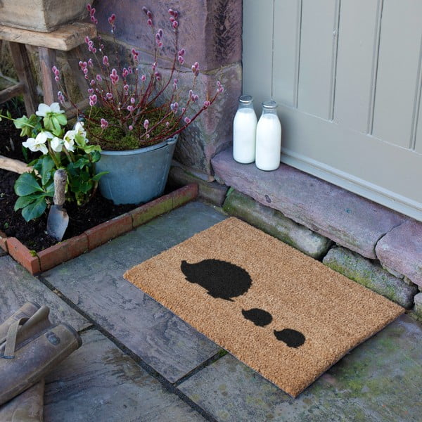 Kokosšķiedras kājslauķis 40x60 cm Hedgehog Family – Artsy Doormats-image-4