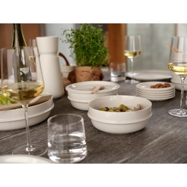 Krēmkrāsas porcelāna zupas bļodiņa 600 ml Eau – Zone-image-1