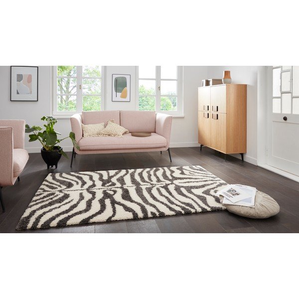 Pelēks/bēšs paklājs 230x160 cm Striped Animal – Ragami-image-1