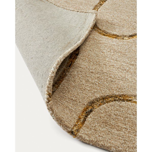 Bēšs vilnas paklājs 160x230 cm Magin – Kave Home-image-4