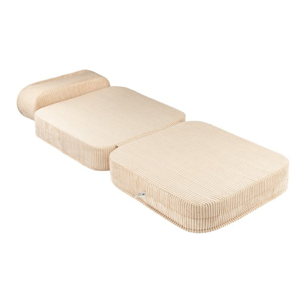 Gaiši brūns velveta bērnu atpūtas krēsls Flip – Wigiwama-image-2