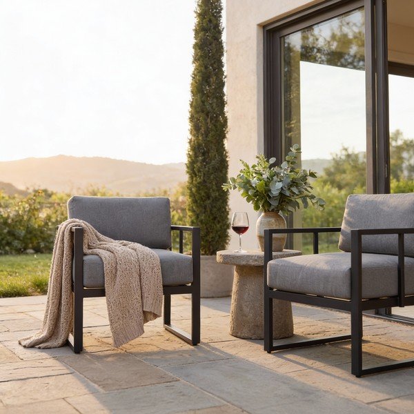 Pelēks dārza krēsls Bonami Selection Bellisima-image-1