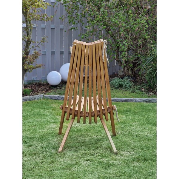 Koka dārza krēsls dabīgā tonī Falun – Garden Pleasure-image-4