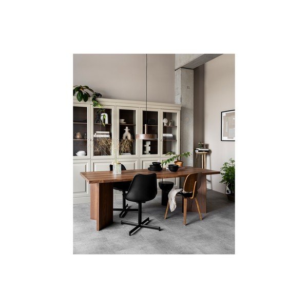 Pelēka priedes masīvkoka vitrīna 54x215 cm Chow – vtwonen-image-1